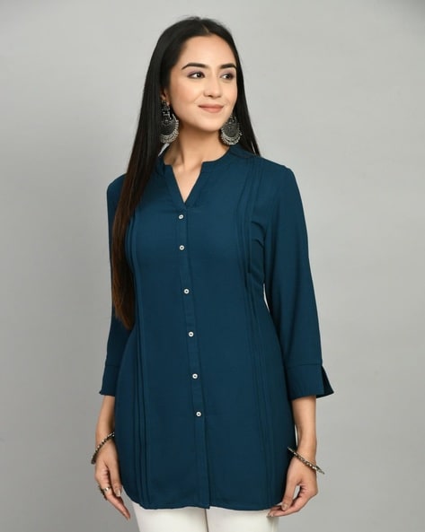 Buy Blue Kurtis Tunics for Women by MEESAN Online Ajio