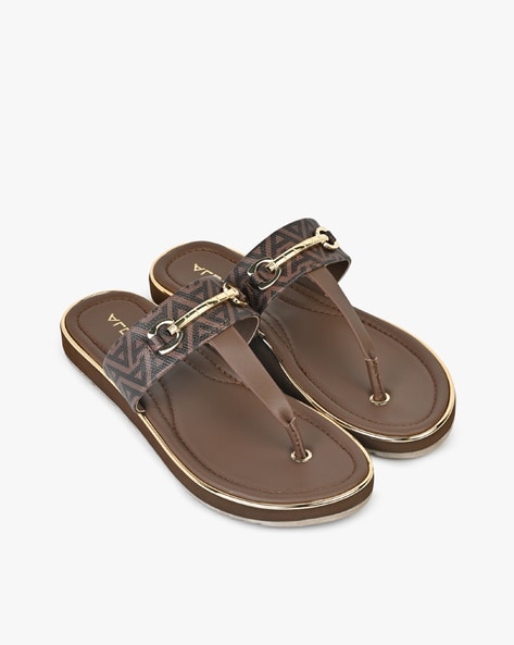 Aldo Women T-Strap Flat Sandals