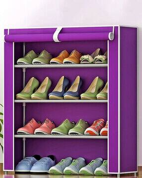 kuber industries 4-Shelves Foldable Shoe Rack-picture-15