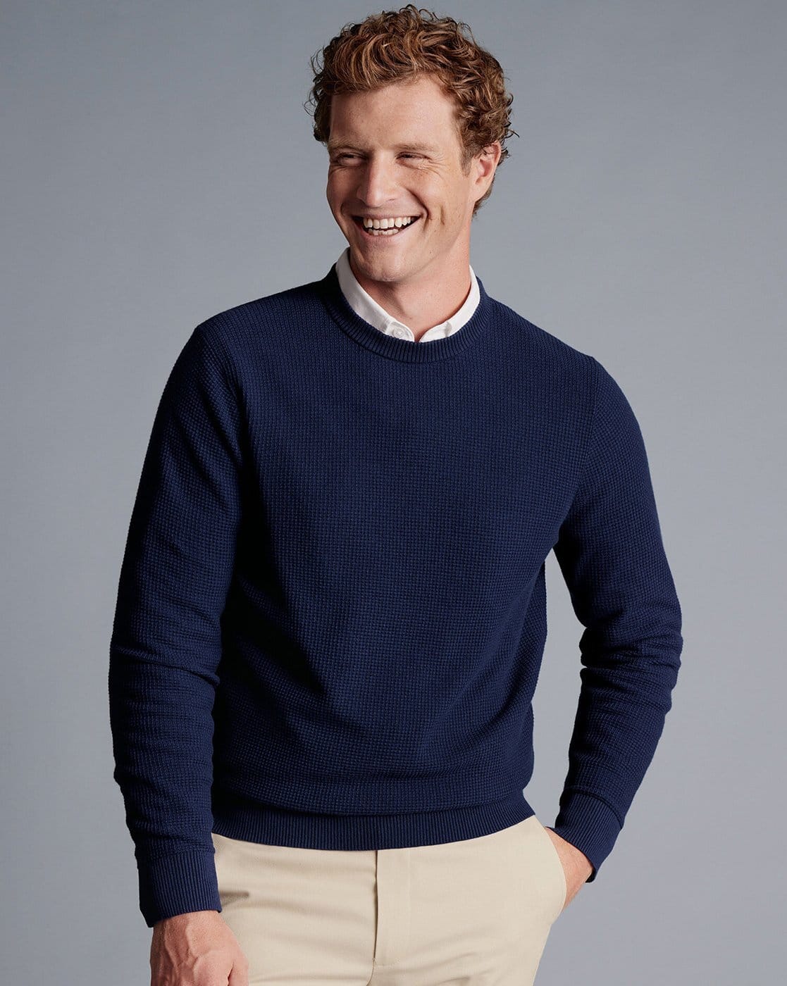 Buy Navy Blue Sweaters Cardigans for Men by CHARLES TYRWHITT