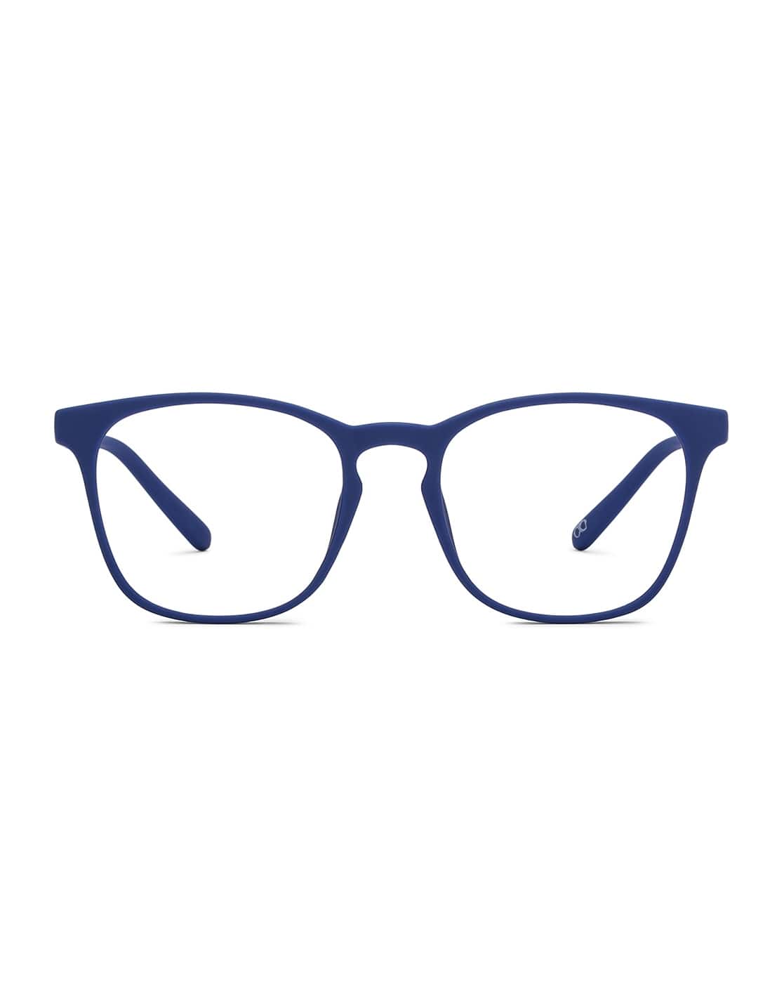 Blue Light Shark Eyes Glasses Lenskart Air LA E15417 Hustlr Blue