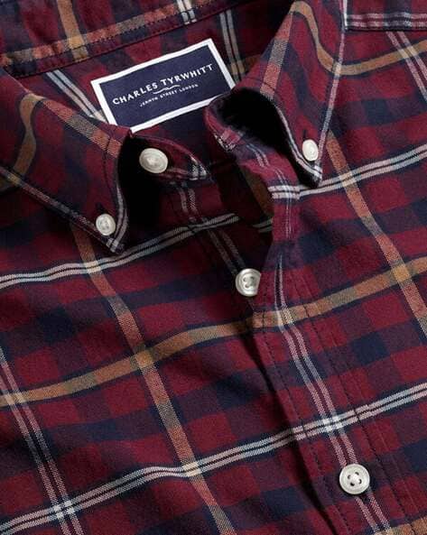 Buy Red Shirts for Men by CHARLES TYRWHITT Online