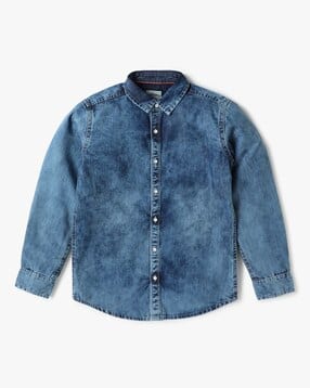 lee cooper Boys Regular Fit Shirt with Spread Collar-picture-27