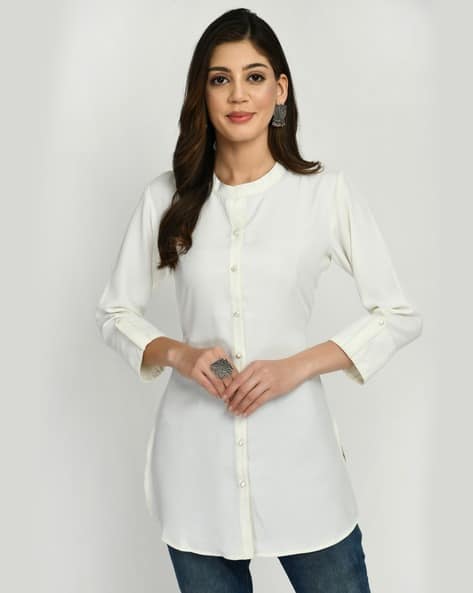 Buy White Kurtis \u0026 Tunics for Women by Meesan Online | Ajio.com