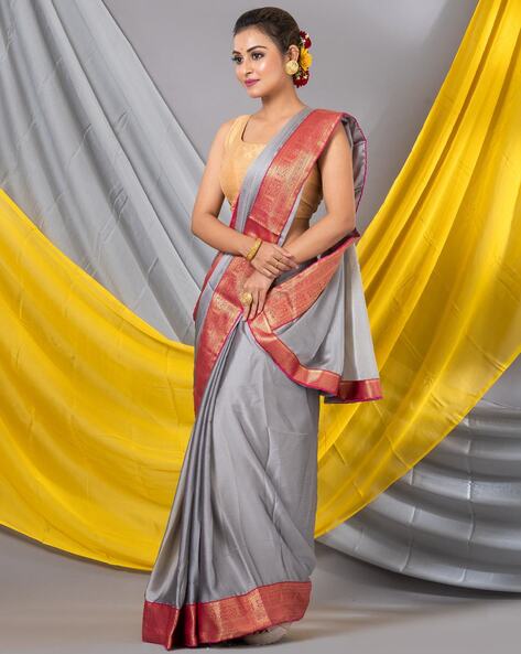 Priya Fashion Printed Designer Grey:: Green Saree at Rs 691 | Party Wear  Saree in Surat | ID: 12378443133