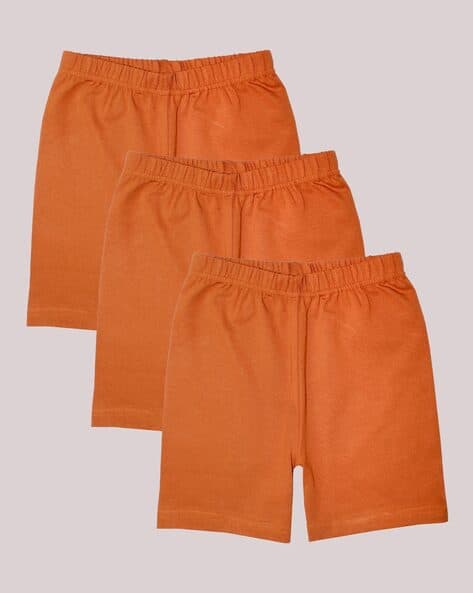 Kiddopanti Girls Pack of 2 Cycling Shorts