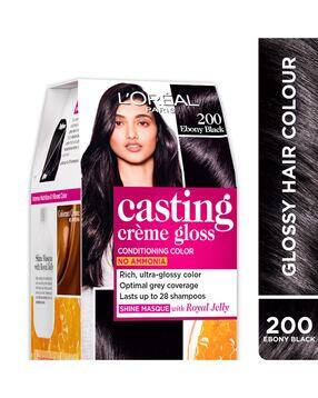 Women Casting Creme Gloss Hair Color-200 Ebony Black-image-37