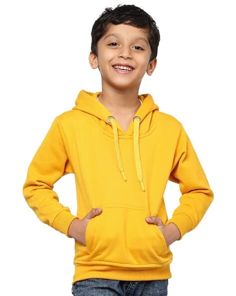 Buy Mustard Sweatshirts Hoodie for Boys by ADBUCKS Online