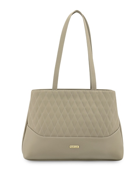 Beige satchel bag sale