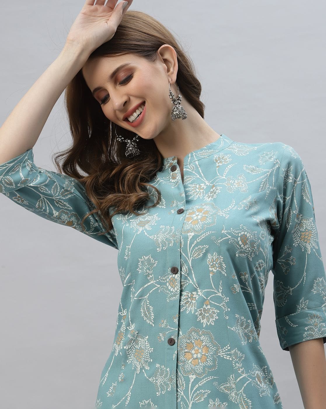Cotton Round Neck Casual Kurti, Size: S-XXL at Rs 380 in Jaipur | ID:  20013657297