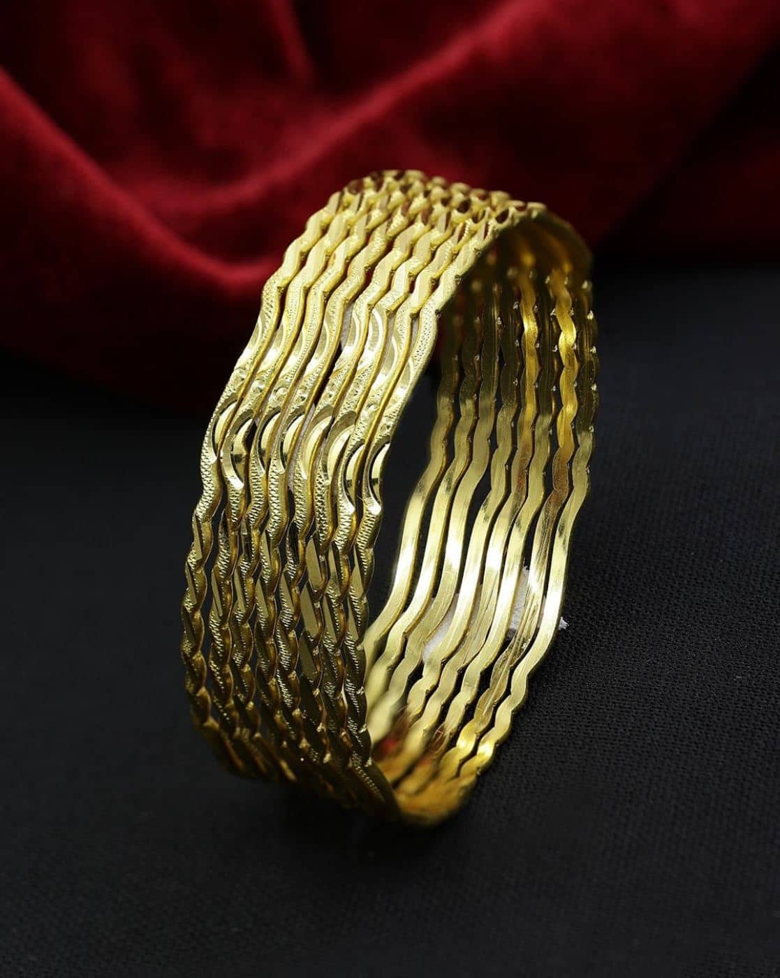 Buy Gold Bracelets Bangles for Women by Saiyoni Online