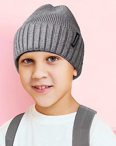 Boys Knitted Round Beanie