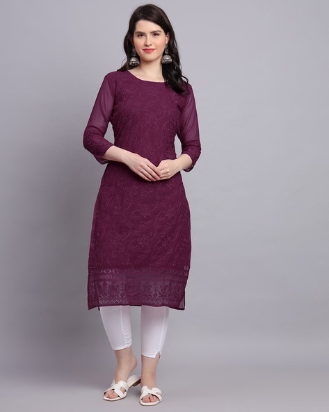 Purple kurtis online best sale