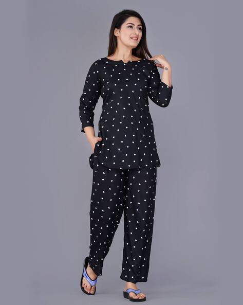 Womens polka best sale dot pyjamas