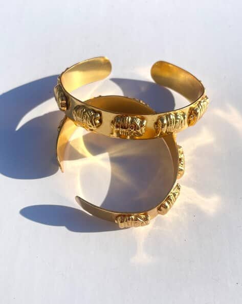 Buy Gold-Toned Bracelets Bangles for Women by Maalicious Online