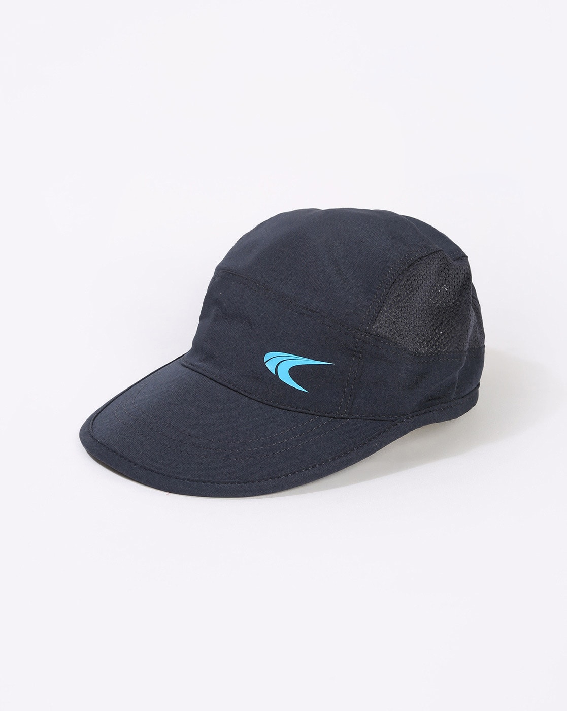 PERFORMAX Logo Print Baseball Cap with Mesh Panel (Navy)