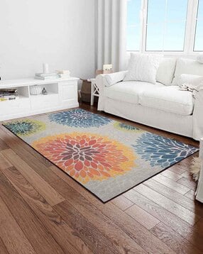 presto Floral Print Rectangular Carpet 5' x 7'-picture-11