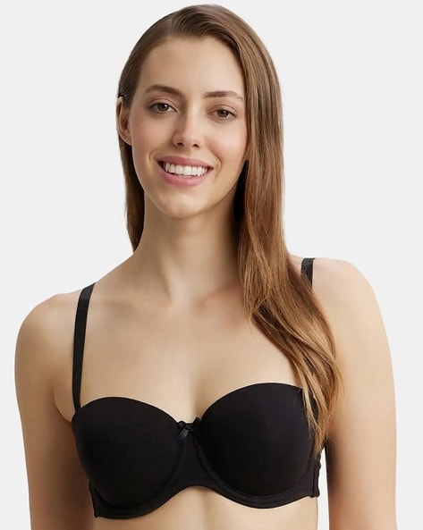 Smooth Moves Padded Wired T-Shirt Bra - Black