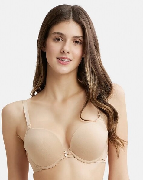 Buy Women's Wirefree Non Padded Super Combed Cotton Elastane Stretch Medium  Coverage Everyday Bra with Concealed Shaper Panel and Adjustable Straps -  Mocha Online at Best Prices in India - JioMart.