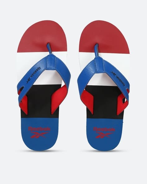 Reebok Men Colourblock Thong-Strap Flip-Flops