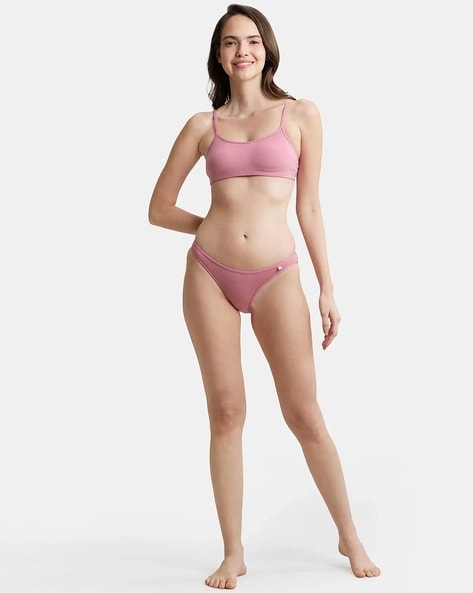 Buy Jockey SS12 Wirefree Non Padded Full Coverage Beginners Bra - Ruby at  Rs.499 online