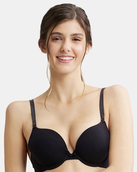 Buy Women's Wired Padded Soft Touch Microfiber Elastane Stretch Medium  Coverage Multiway Backless Bra - Light Skin 1832