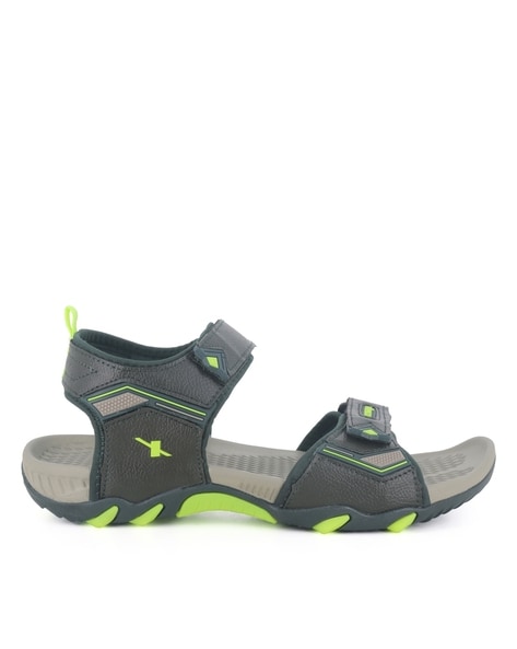 Buy Sparx Navy Blue Fluorescent Green Floater Sandals-UK 10 at Amazon.in