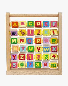 Activity Square Learn Alphabets Wooden Abacus