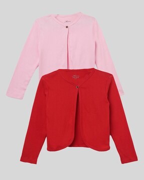 Girls red shrug best sale