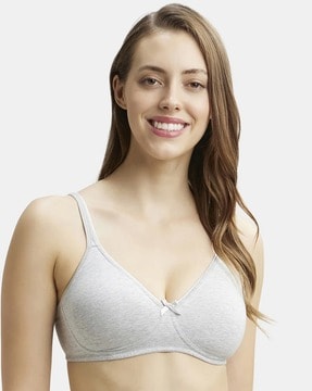 Buy Clovia Green Solid Cotton Single Push-Up Bra Online at Best Prices in  India - JioMart.