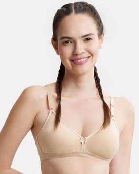 1581 Wirefree Non Padded Cotton Elastane Medium Coverage Beginners Bra