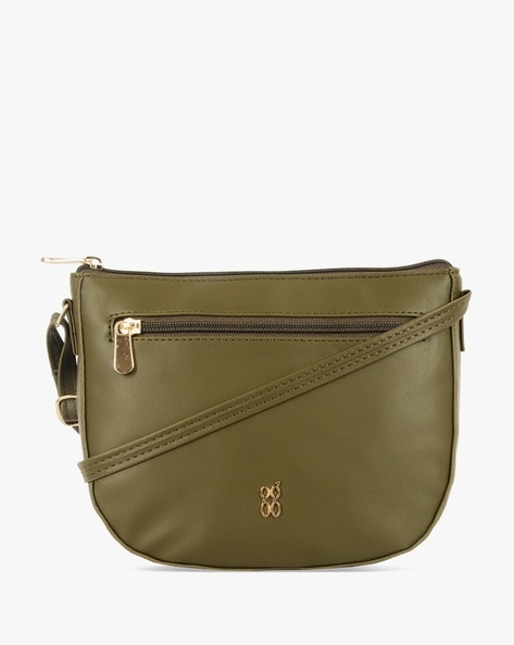 Baggit olive green sling bag new arrivals