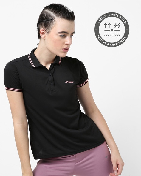 Buy Black Tshirts for Women by PERFORMAX Online