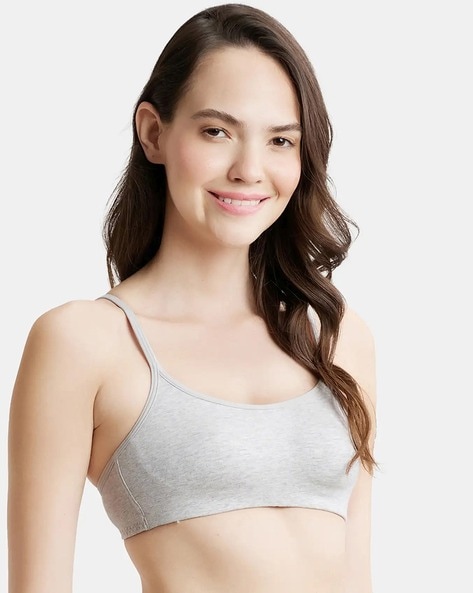 Buy Jockey SS12 Women's Wirefree Non Padded Super Combed Cotton Elastane  Stretch Full Coverage Beginners Bra with Adjustable Straps Online at  desertcartSeychelles