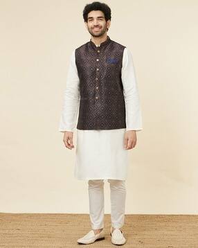 manyavar Men Regular Fit Nehru Jacket-picture-26