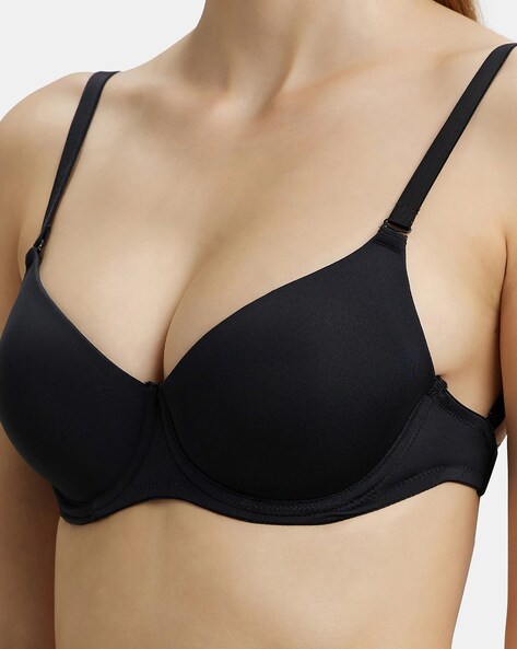 1832 Wired Padded Soft Touch Microfiber Elastane Medium Coverage Multiway  Backless Bra