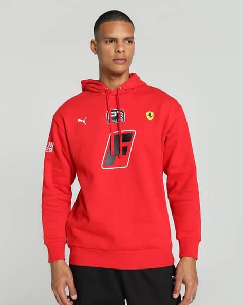 Graphic Print Regular Fit Hooded Sweatshirt