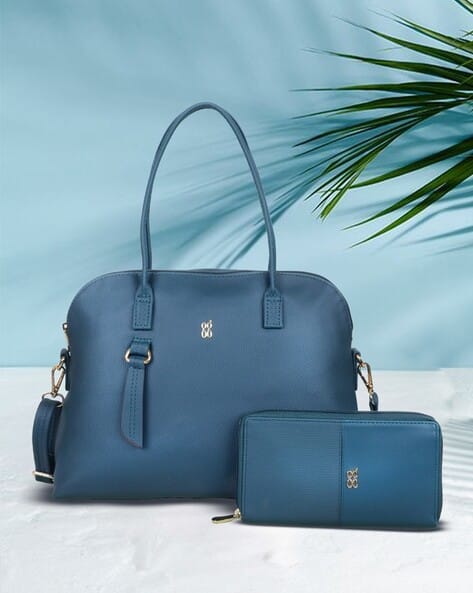 Women Shoulder Bag with Zip-Around Wallet