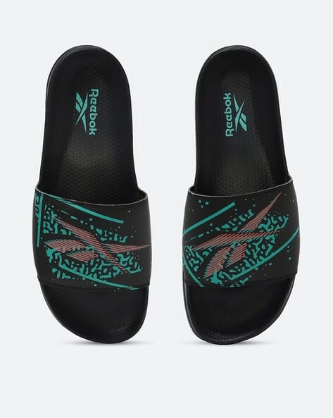 Men Logo Print Open-Toe Slides