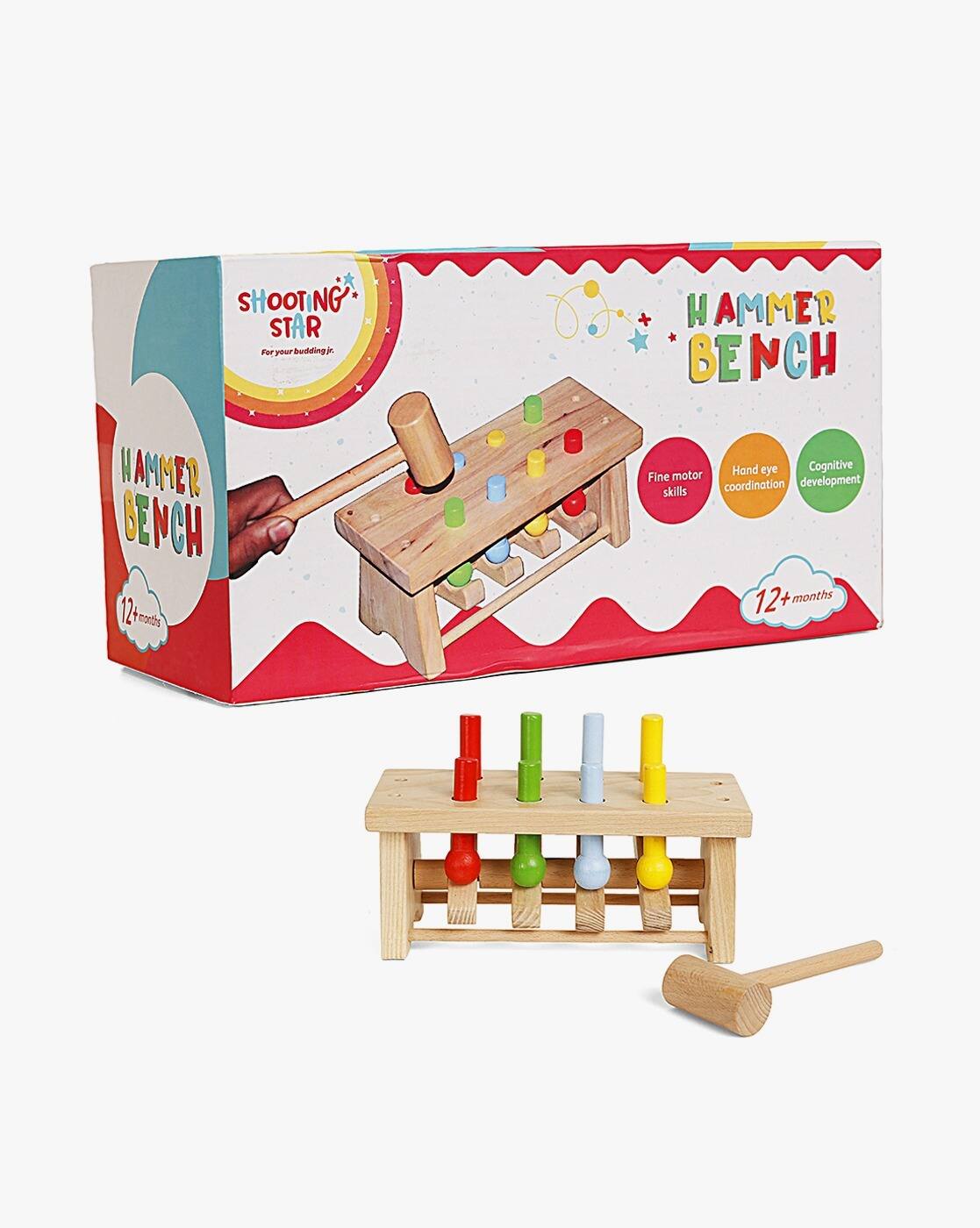 Early Learning Centre Wooden Hammer Bench Hand Eye Coordination Stimulates