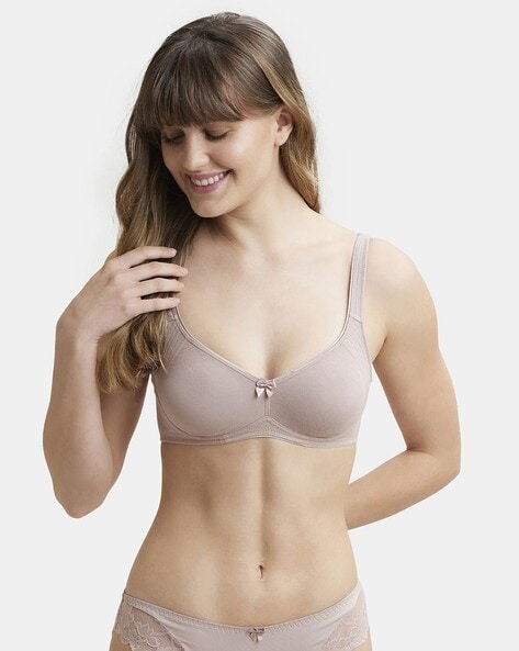 Buy 3Six5 Women Beige Cotton Blend Tube Non Padded Bra (30A) Online at Best  Prices in India - JioMart.