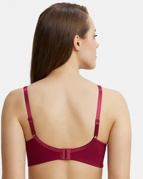 Moulded Non-Padded Bra with Adjustable Straps