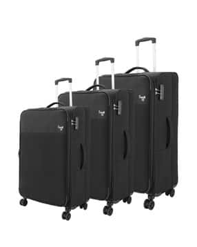 Pack of 3 Men Soft Body Trolley Bags with Number Lock-image-26
