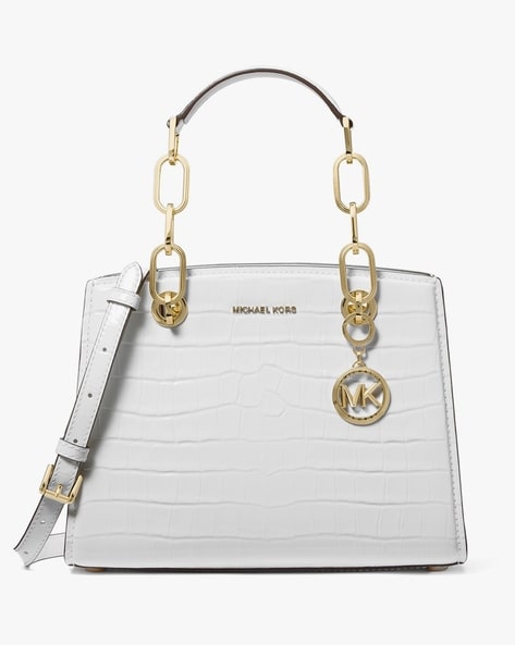 Buy Michael Kors Cynthia Small Satchel White Color Women AJIO LUXE