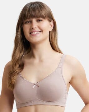 jockey FE41 Wirefree Non Padded Cotton Elastane Full Coverage Everyday Bra with Concealed Shaper Panel-picture-10