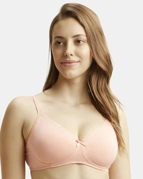 jockey 1722 Wirefree Non-Padded Super Combed Cotton Elastane Stretch Medium Coverage Everyday Bra with Concealed Shaper Panel and Adjustable Straps-picture-42