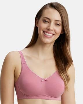 jockey FE41 Wirefree Non-Padded Super Combed Cotton Elastane Stretch Full Coverage Everyday Bra with Concealed Shaper Panel and Broad Fabric Straps-picture-21