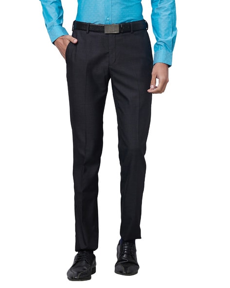 Raymond Brown Solid Formal Trouser - Buy Raymond Brown Solid Formal Trouser  online in India