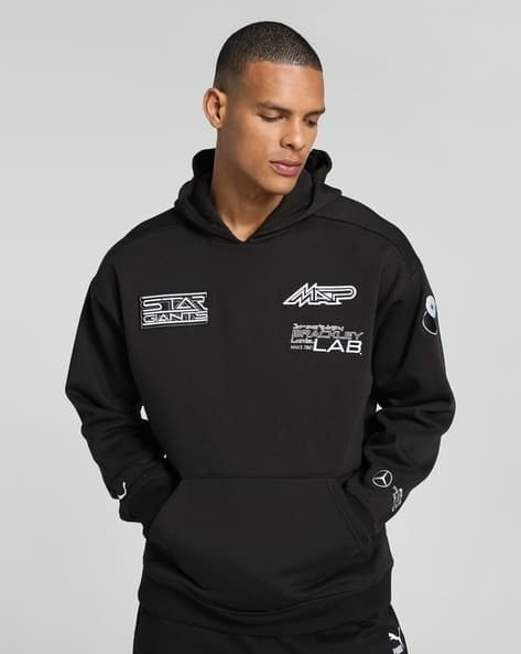 Typographic Print Regular Fit Hoodie