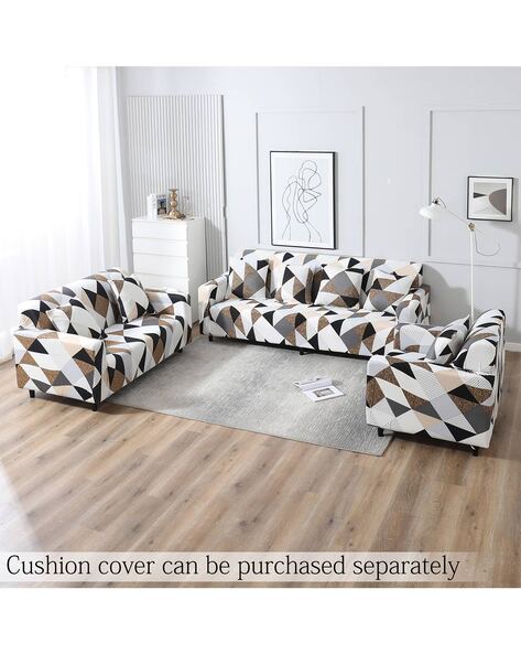 Stretchable 4 Seater Sofa Cover-AR-4096-D9